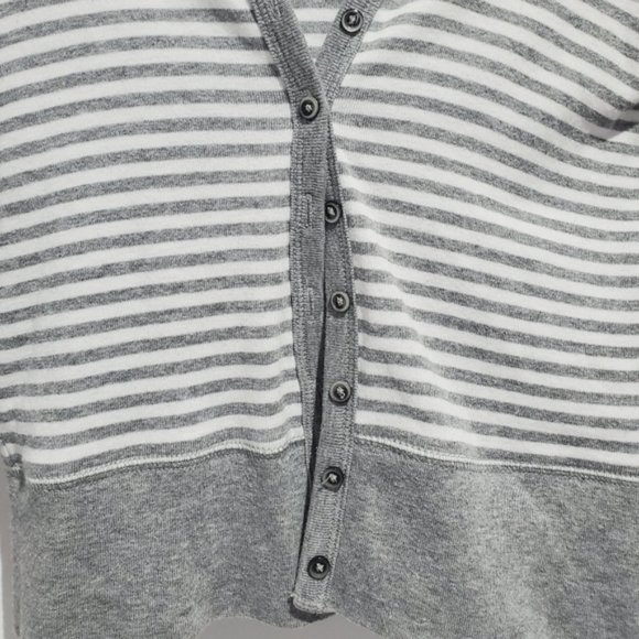 Gap Y2K Semi Cropped Striped Hooded Cardigan - Picture 12 of 12